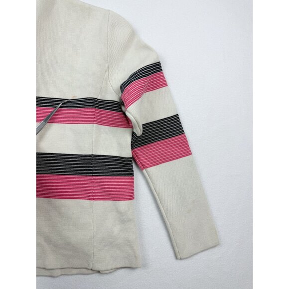 TALBOTS Colorful Striped Cardigan Sweater‎ Size M-Petite Womens Pockets - Picture 6 of 11